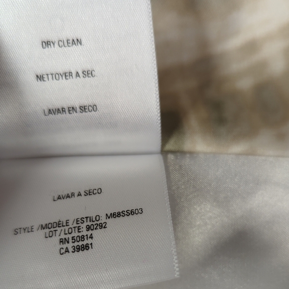 NEW Tahari Animal Print Satin Sheath Dress Tan White 10 preppy Business casual - Picture 8 of 8